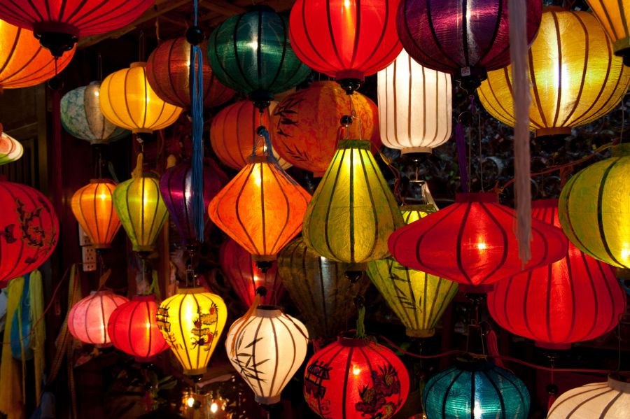 Vietnam, Hoi An, kleurrijke lampionnen